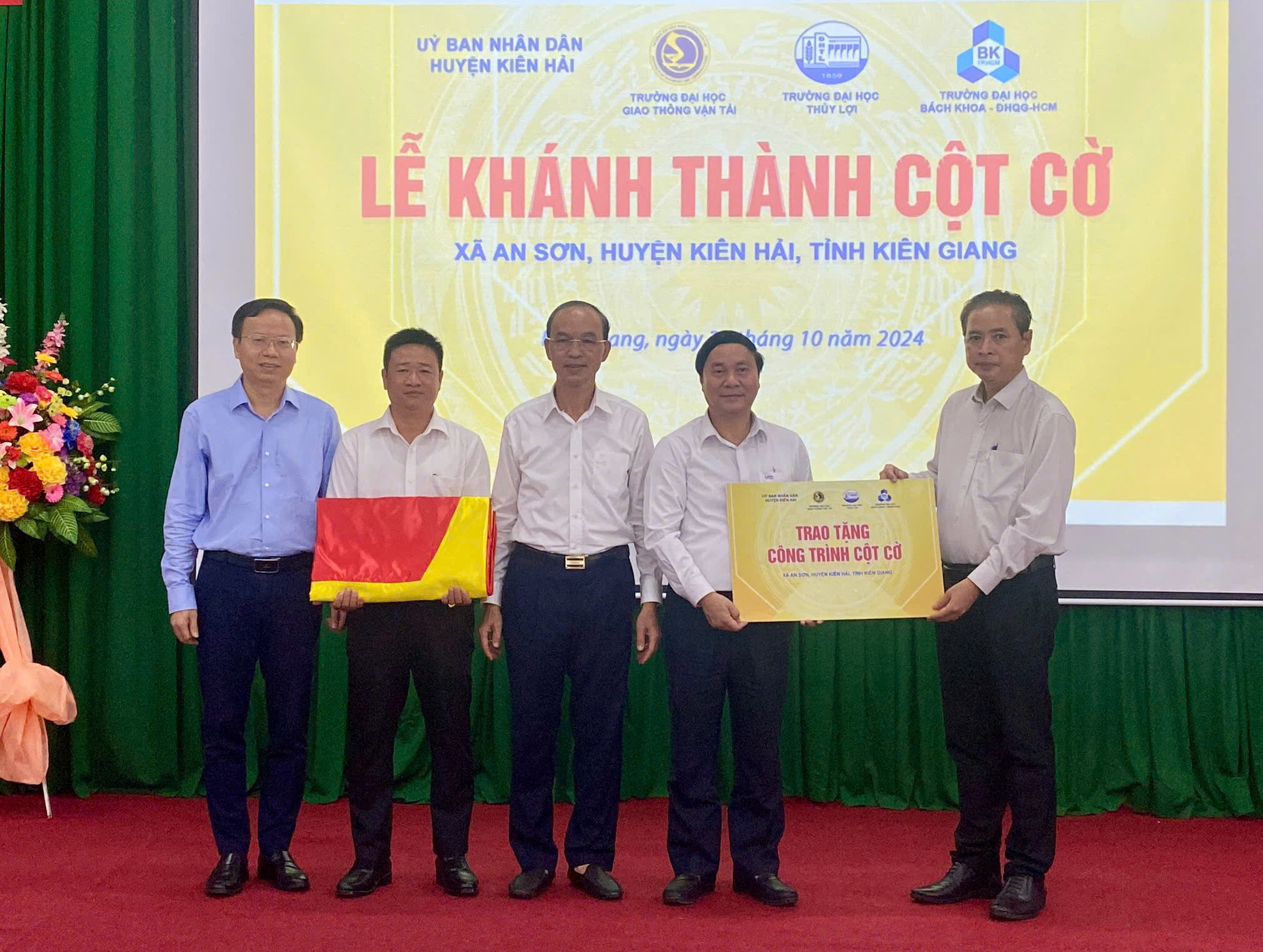 Lễ Khánh thành Cột cờ tại xã An Sơn, huyện Kiên Hải, tỉnh Kiên Giang