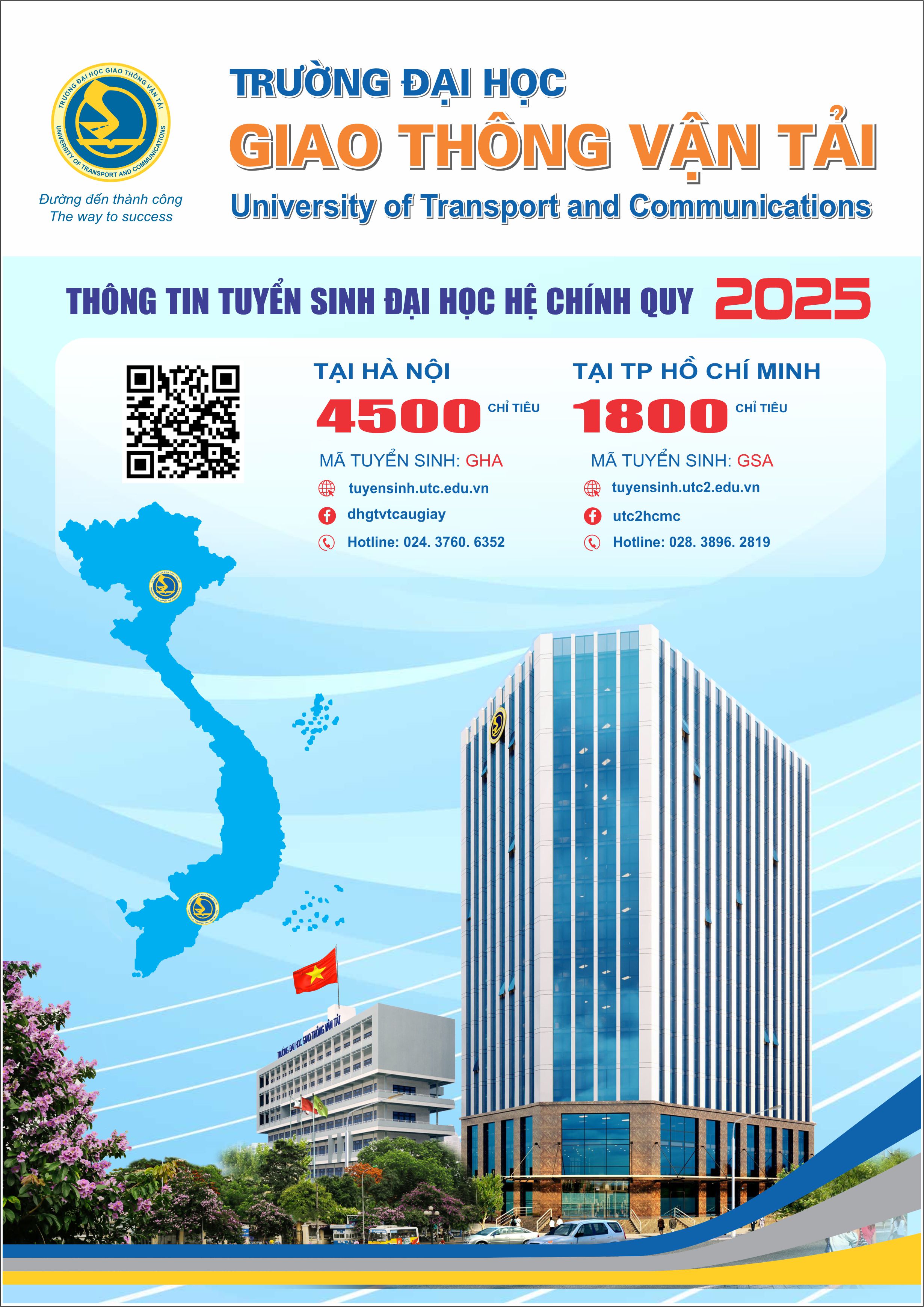 Thông tin tuyển sinh đại học hệ chính quy năm học 2025