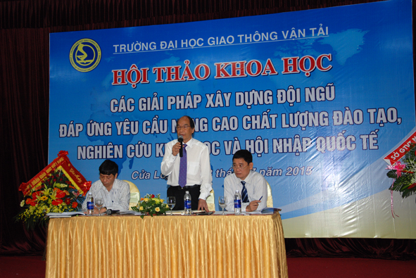 Hội thảo khoa học "Các giải pháp xây dựng đội ngũ đáp ứng yêu cầu nâng cao chất lượng đào tạo, nghiên cứu khoa học và hội nhập quốc tế"