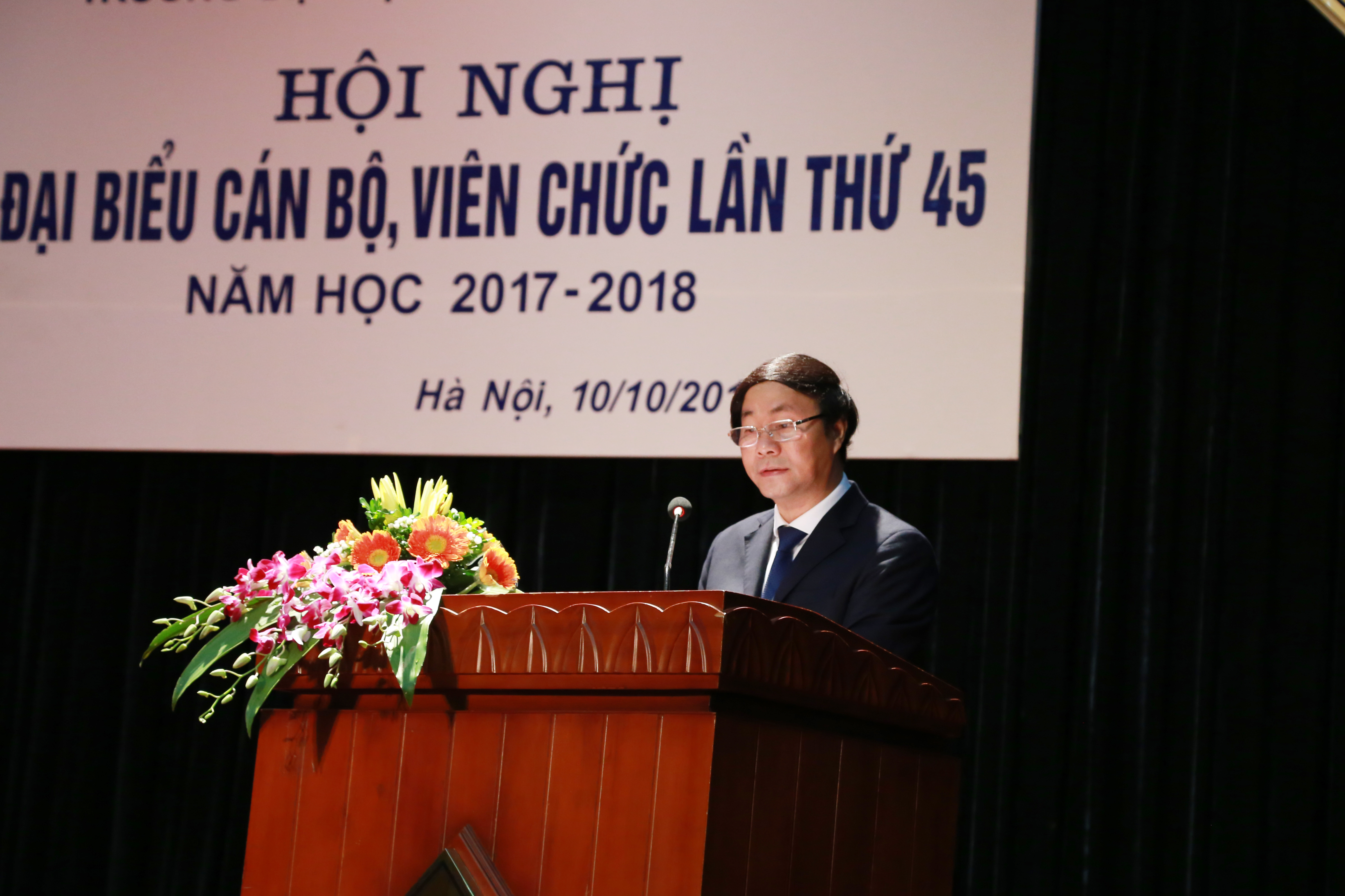 Hội nghị Đại biểu cán bộ, viên chức Trường Đại học Giao thông vận tải lần thứ 45, năm học 2017-2018