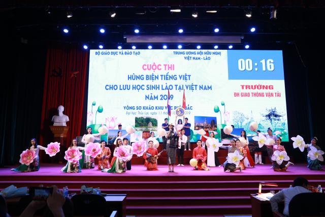 Trường Đại học Giao thông vận tải xuất sắc giành Giải Nhì cuộc thi Hùng biện cho lưu học sinh Lào tại Việt Nam năm 2019 - khu vực phía Bắc