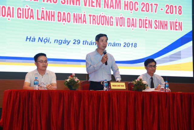 Hội nghị Tổng kết năm học 2017 - 2018 và đối thoại giữa lãnh đạo Trường với đại diện sinh viên